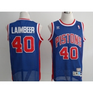 nba detroit pistons #40 laimbeer blue[swingman]