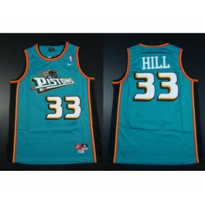 nike nba detroit pistons #33 hill green[nike m&n]