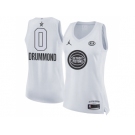 Women Nike Detroit Pistons #0 Andre Drummond White NBA Jordan Swingman 2018 All-Star Game Jersey