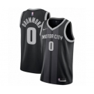 Women's Nike Detroit Pistons #0 Andre Drummond Swingman Black NBA Jersey - City Edition