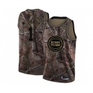 Women's Nike Detroit Pistons #1 Tracy McGrady Swingman Camo Realtree Collection NBA Jersey