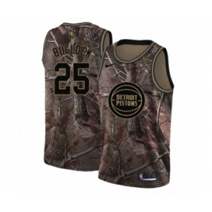 Women's Nike Detroit Pistons #25 Reggie Bullock Swingman Camo Realtree Collection NBA Jersey