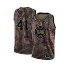 Women's Nike Detroit Pistons #41 Jameer Nelson Swingman Camo Realtree Collection NBA Jersey