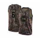 Women's Nike Detroit Pistons #6 Bruce Brown Jr. Swingman Camo Realtree Collection NBA Jersey