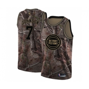 Women's Nike Detroit Pistons #7 Stanley Johnson Swingman Camo Realtree Collection NBA Jersey