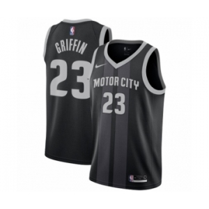 Youth Nike Detroit Pistons #23 Blake Griffin Swingman Black NBA Jersey - City Edition