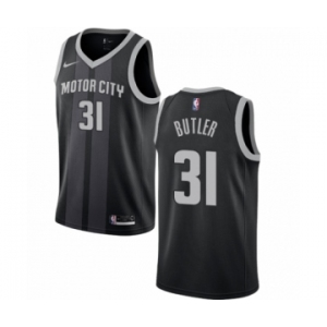 Youth Nike Detroit Pistons #31 Caron Butler Swingman Black NBA Jersey - City Edition