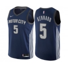 Youth Nike Detroit Pistons #5 Luke Kennard Swingman Navy Blue NBA Jersey - City Edition