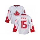 Men Adidas Team Canada #15 Ryan Getzlaf White 2016 World Cup Ice Hockey Jersey