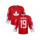 Men Adidas Team Canada #19 Joe Thornton Red 2016 World Cup Ice Hockey Jersey