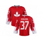 Men Adidas Team Canada #37 Patrice Bergeron Red 2016 World Cup Ice Hockey Jersey