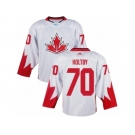 Men Adidas Team Canada #70 Braden Holtby White 2016 World Cup Ice Hockey Jersey