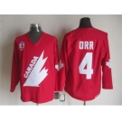 NHL Team Canada Olympic #4 Orr red jerseys