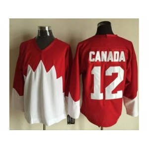 Olympic CA. #12 Canada RedWhite 1972 Commemorative CCM Stitched NHL Jersey