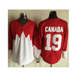 Olympic CA. #19 Canada RedWhite 1972 Commemorative CCM Stitched NHL Jersey