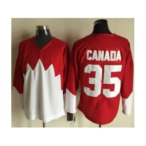 Olympic CA. #35 Canada RedWhite 1972 Commemorative CCM Stitched NHL Jersey