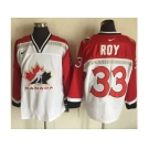 Team CA. #33 Patrick Roy White Red Nike Throwback Stitched NHL Jersey