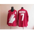 Team Canada #7 Bourque Throwback red