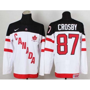 nhl jerseys team canada #87 crosby white[100 th]