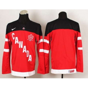 nhl jerseys team canada blank red[100 th]