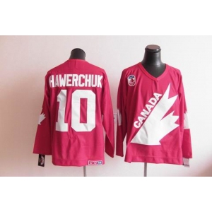 nhl jerseys team canada olympic #10 hawerchuk m&n red[hawerchuk]