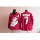 nhl jerseys team canada olympic #7 bourque m&n red