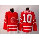 nhl team canada #10 morrow 2010 olympic red