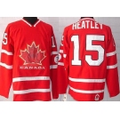 nhl team canada #15 heatley 2010 olympic red