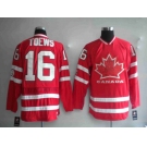 nhl team canada #16 toews 2010 olympic red