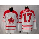 nhl team canada #17 carter 2010 olympic white