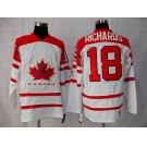 nhl team canada #18 richards 2010 olympic white