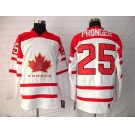 nhl team canada #25 pronger 2010 olympic white