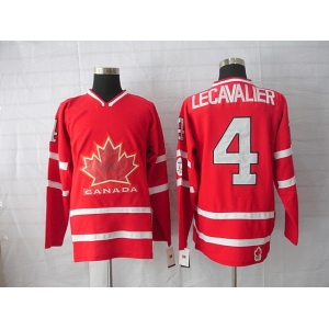 nhl team canada #4 lecavalier 2010 olympic red