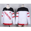 Women NHL Team Canada Olympic blank white jerseys[100 th]