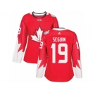 Women's Adidas Team Canada #19 Tyler Seguin Premier Red Away 2016 World Cup Hockey Jersey
