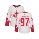 Women's Adidas Team Canada #97 Joe Thornton Premier White Home 2016 World Cup Hockey Jersey