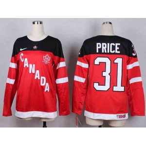 women nhl jerseys team canada #31 price red[100 th]