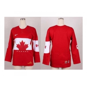women nhl jerseys team canada blank red[2014 winter olympics]