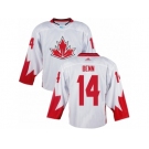 Youth Adidas Team Canada #14 Jamie Benn Authentic White Home 2016 World Cup Ice Hockey Jersey