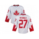 Youth Adidas Team Canada #27 Alex Pietrangelo Authentic White Home 2016 World Cup Ice Hockey Jersey