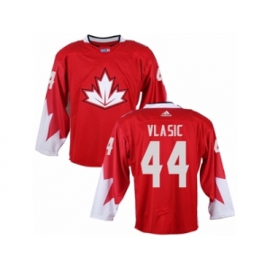 Youth Adidas Team Canada #44 Marc-Edouard Vlasic Premier Red Away 2016 World Cup Ice Hockey Jersey