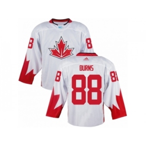 Youth Adidas Team Canada #88 Brent Burns Authentic White Home 2016 World Cup Ice Hockey Jersey