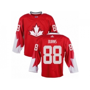 Youth Adidas Team Canada #88 Brent Burns Premier Red Away 2016 World Cup Ice Hockey Jerse