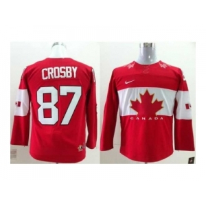 Youth nhl jerseys team canada olympic #87 crosby red[2014 new]