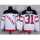 Youth nhl team canada #31 price white jerseys[100 th]