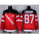 Youth nhl team canada #87 crosby red jerseys[100 th]