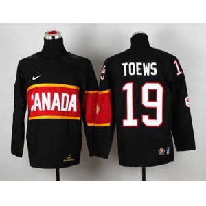 youth nhl jerseys team canada #19 toews black[2014 winter olympics]