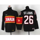 youth nhl jerseys team canada #26 st.louis black[2014 winter olympics]