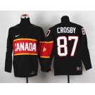 youth nhl jerseys team canada #87 crosby black[2014 winter olympics]