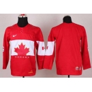 youth nhl jerseys team canada blank red[2014 winter olympics]